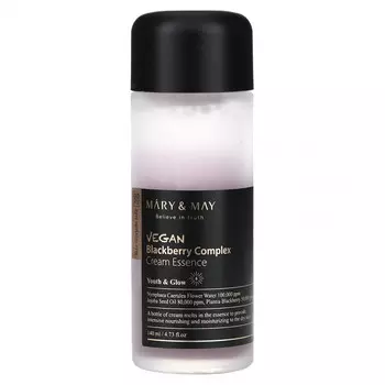 Mary&May, Веганская комплексная крем-эссенция с ежевикой, 140 мл (4,73 жидк. Унции)