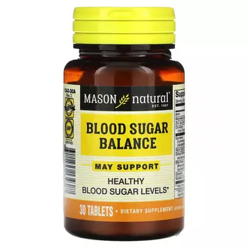Mason Natural, Blood Sugar Balance, 30 таблеток