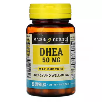 Mason Natural, ДГЭА, 50 мг, 30 капсул