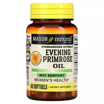 Mason Natural, Масло вечерней примулы, 60 капсул