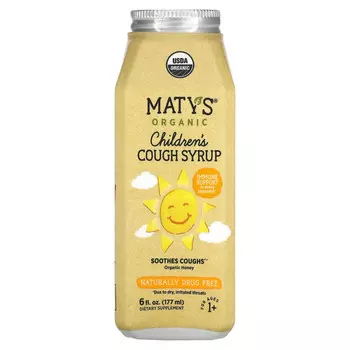Maty's, Органический детский сироп от кашля, для детей от 1 года, 177 мл (6 жидк. Унций)
