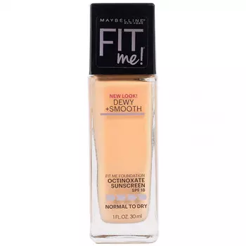 Maybelline, Fit Me, увлажняющая и выравнивающая тональная основа, оттенок 220 «Натуральный бежевый», 30 мл (1 жидк. унция)