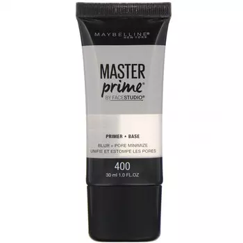 Maybelline, Основа под праймер FaceStudio, Master Prime, оттенок Blur + Pore Minimize, 30 мл