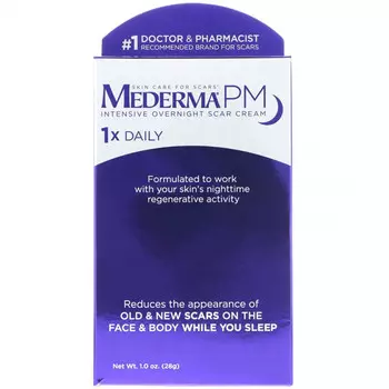 Mederma, PM, интенсивный ночной крем против шрамов, 28 г (1,0 унции)