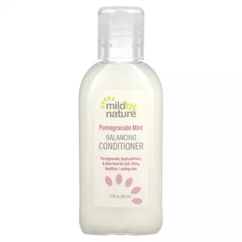 Mild By Nature, балансирующий кондиционер с гранатом и мятой, 63 мл (2,10 жидк. унции), компактный размер