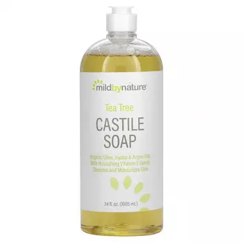 Mild By Nature, кастильское мыло с чайным деревом, 1005 мл (34 жидк. унции)