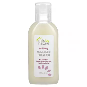 Mild By Nature, увлажняющий шампунь с ягодами асаи, компактный размер, 63 мл (2,10 жидк. унции)