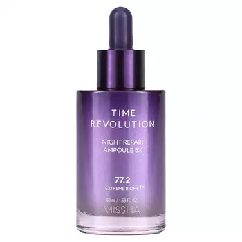 Missha, Ночная восстанавливающая ампула 5X, 50 мл (1,69 жидк. Унции)