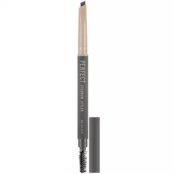 Missha, Perfect, стайлер для бровей, серый, 0,35 г