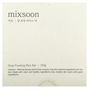 Mixsoon, Рисовый батончик с глубоким вспениванием, 100 г (3,52 унции)