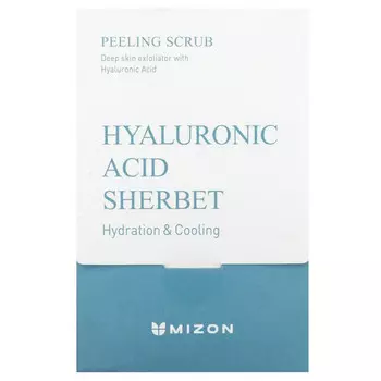 Mizon, Пилинг-скраб, щербет с гиалуроновой кислотой, 40 пакетиков (7,0 унции) каждый