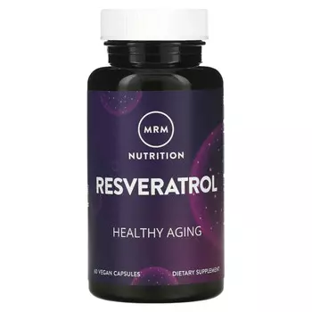 MRM, Nutrition, ресвератрол, 60 веганских капсул