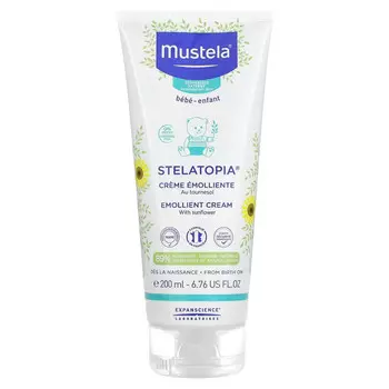 Mustela, Stelatopia, Смягчающий крем с подсолнечником, без отдушек, 6,76 жидких унций (200 мл)