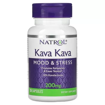Natrol, Кава-кава, 200 мг, 30 капсул