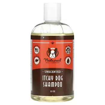 Natural Dog Company, Без запаха, шампунь против зуда для собак, 12 унций