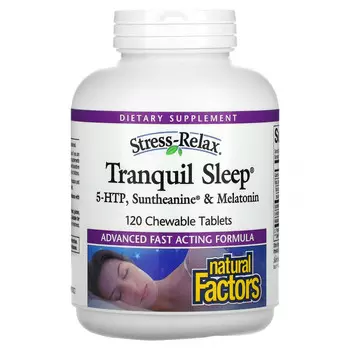 Natural Factors, Tranquil Sleep, 120 Chewable Tablets
