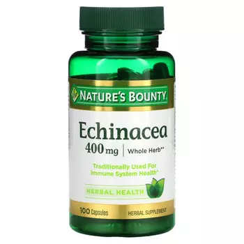 Nature's Bounty, Эхинацея, 400 мг, 100 капсул