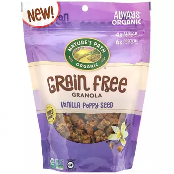 Nature's Path, Гранола без зерен, семена мака ванили, 8 унций (227 г)