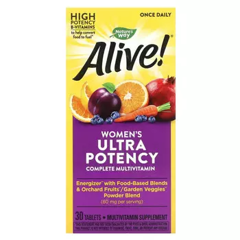 Nature's Way, Alive! Women's Ultra Potency Complete Multi-Vitamin, 30 Tablets