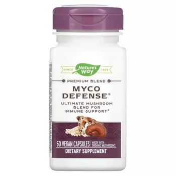 Nature's Way, Premium Blend, Myco Defense, 60 веганских капсул