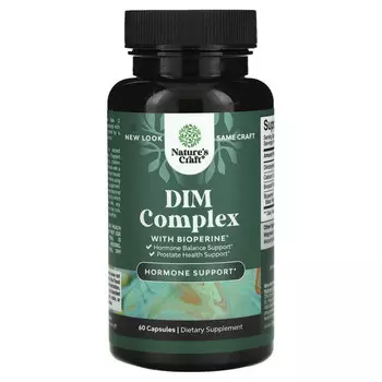 Natures Craft, DIM, Complex + Bioperine`` 60 капсул