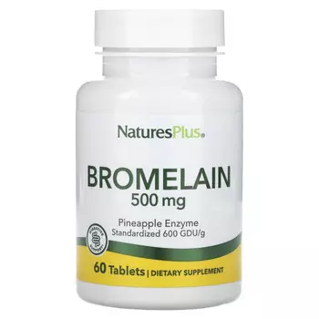 NaturesPlus, Бромелаин, 500 мг, 60 таблеток