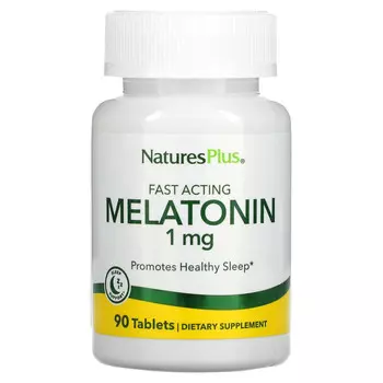 NaturesPlus, Мелатонин быстрого действия, 1 мг, 90 таблеток
