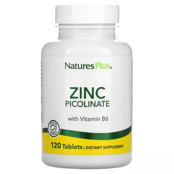 NaturesPlus, пиколинат цинка с витамином В6, 120 таблеток