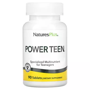 NaturesPlus, Source of Life, Power Teen, питательная добавка для подростков, 90 таблеток