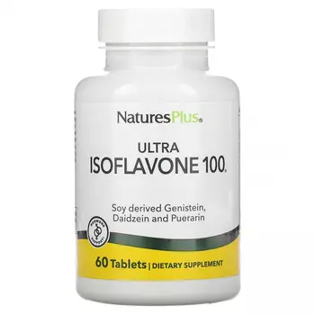NaturesPlus, Ultra Isoflavone 100, 60 вегетарианских таблеток
