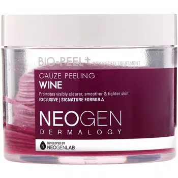 Neogen, Bio-Peel, диски для пилинга, с экстрактом вина, 30 шт., 200 мл (6,76 жидк. унции)