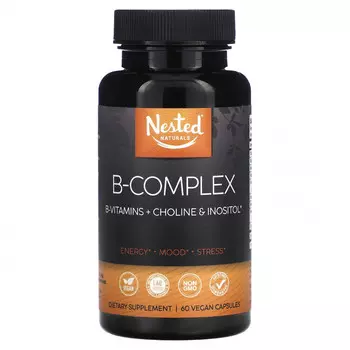 Nested Naturals, B-Complex, 60 веганских капсул