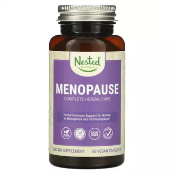 Nested Naturals, Menopause Complete Herbal Care, 60 веганских капсул