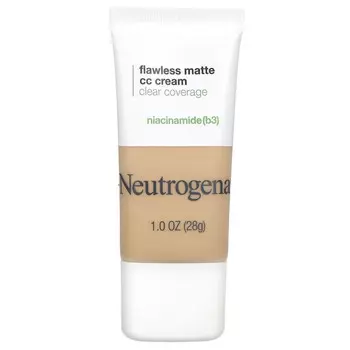 Neutrogena, Flawless Matte CC Cream, CC-крем, прозрачное покрытие, ваниль 3,0, 28 г (1 унция)
