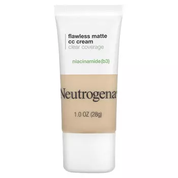 Neutrogena, Flawless Matte CC Cream, прозрачное покрытие, оболочка 1,0, 28 г (1 унция)