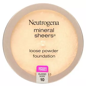 Neutrogena, Mineral Sheers, тональная пудра, классическая слоновая кость 10, 5,5 г (0,19 унции)