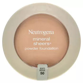 Neutrogena, Mineral Sheers, тональная пудра, мягкий бежевый 50, 9,6 г (0,34 унции)