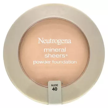 Neutrogena, Mineral Sheers, тональная пудра, оттенок Nude 40, 9,6 г (0,34 унции)