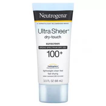 Neutrogena, Ultra Sheer, не оставляющий следов солнцезащитный крем, SPF 100+, 88 мл (3 жидк. унции)