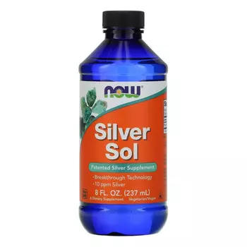 NOW Foods, Silver Sol, серебряная вода, 237 мл (8 жидк. унций)