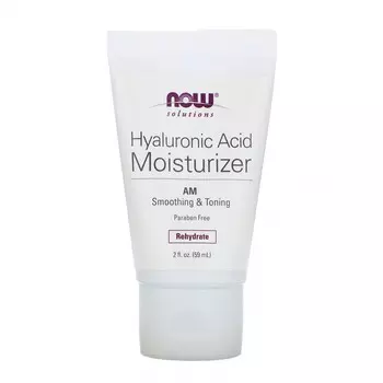 NOW Foods, Solutions, увлажнитель с гиалуроновой кислотой, 2 жидкие унции (59 мл)