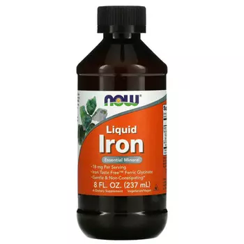 NOW Foods, железо в жидкой форме, 237 мл (8 жидк. унций)
