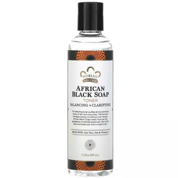 Nubian Heritage, Африканское черное мыло с тоником, 127 мл (4,3 жидк. Унции)