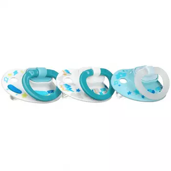 NUK, Orthodontic Pacifier Value Pack, 6-18 Months, Boy, 3 Pack