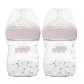 NUK, Simply Natural, Бутылочки, от 0 месяцев, медленно, 2 упаковки, по 150 мл (5 унций) каждая