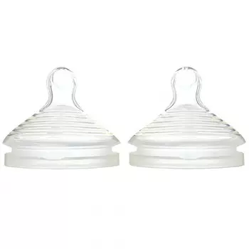 NUK, Simply Natural, соски для бутылочек с медленным потоком, от 0 месяцев, 2 соски