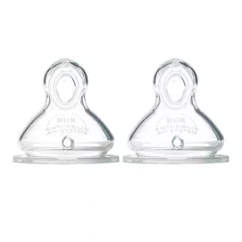 NUK, Сменные соски Smooth Flow, от 6 месяцев, 2 соски