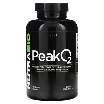 Nutrabio Labs, Peak O2`` 180 капсул