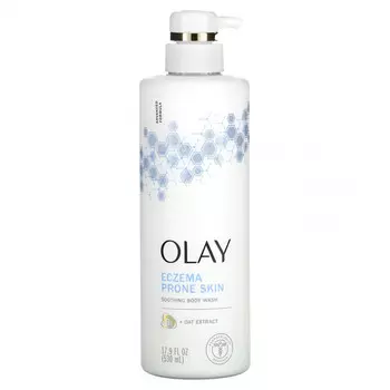 Olay, Успокаивающий гель для душа, для кожи, склонной к экземе, 530 мл (17,9 жидк. Унции)