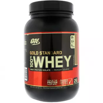 Optimum Nutrition, Gold Standard 100% Whey, шоколадный солод, 907 г (2 фунта)